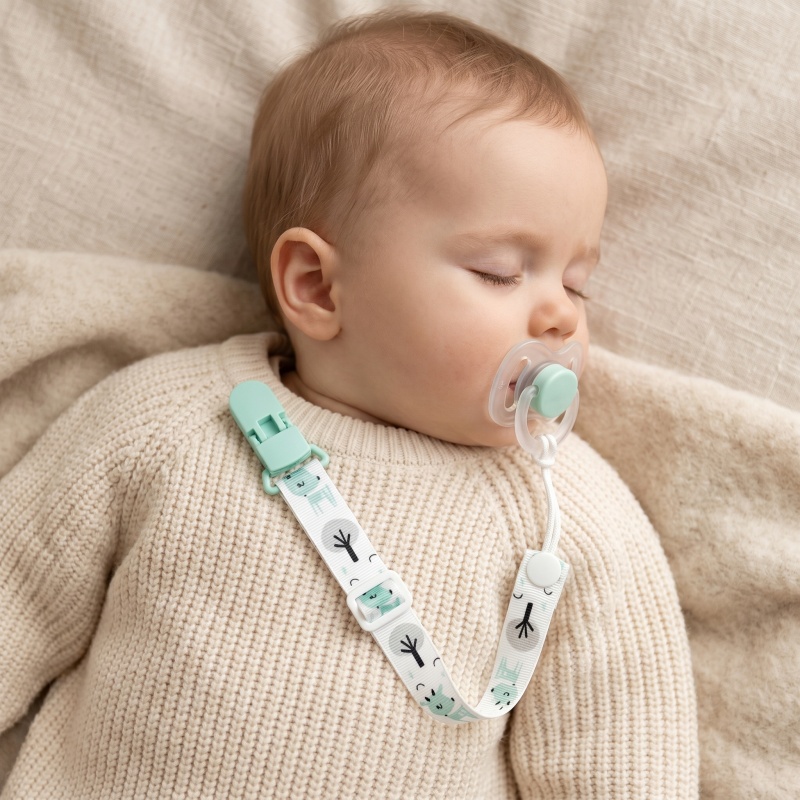 Baby Pacifier Clip - Prendedores de Chupeta Fixos com Fita,