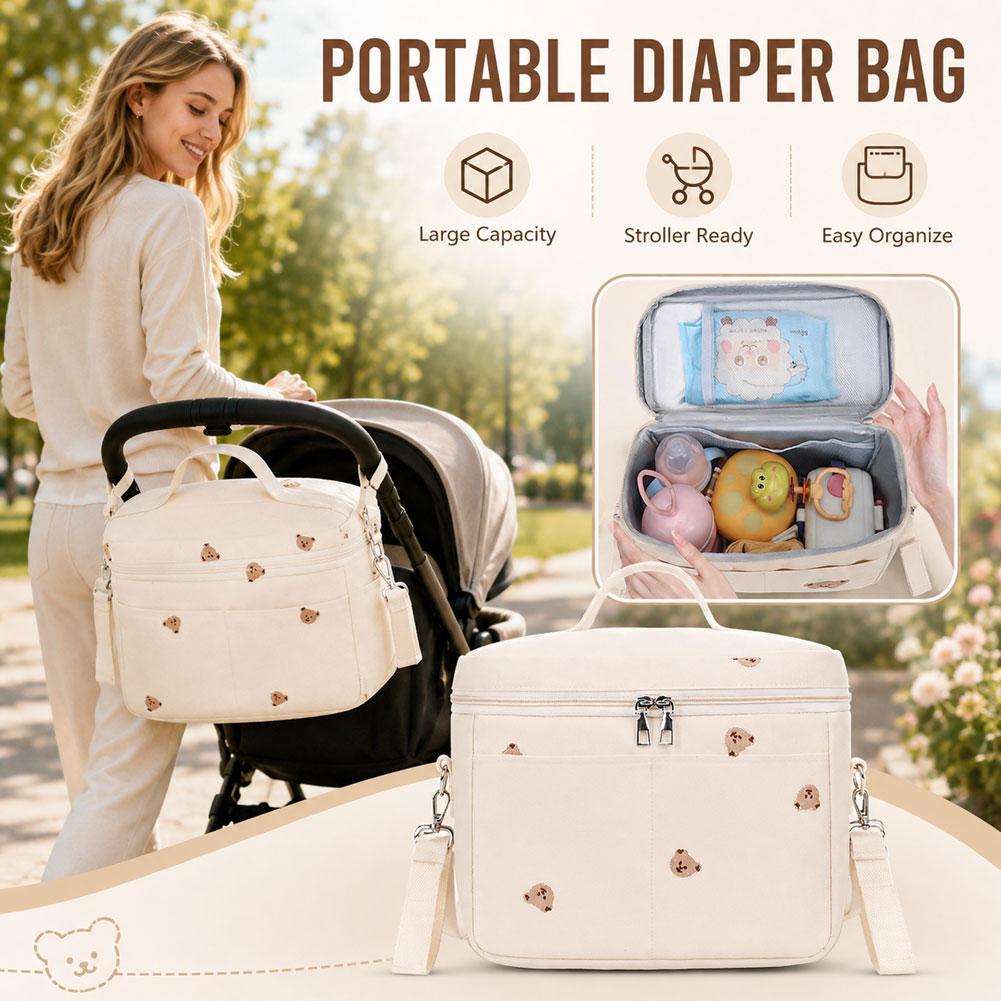 Diaper Bag Backpack - Bolsa Térmica Organizadora para Carrinho de