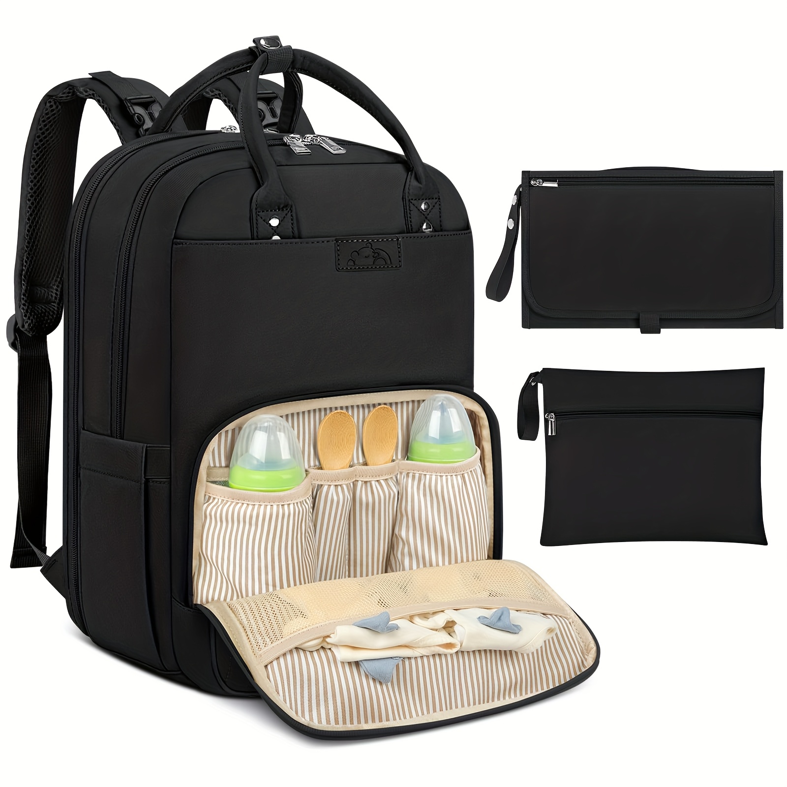 Diaper Bag Backpack - Newhey mudando saco mochila com portátil