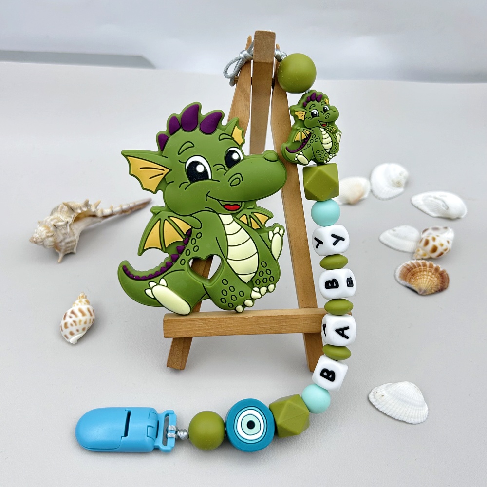 Personalizado inglês russo sil - Baby Pacifier Clip avaliação e preço