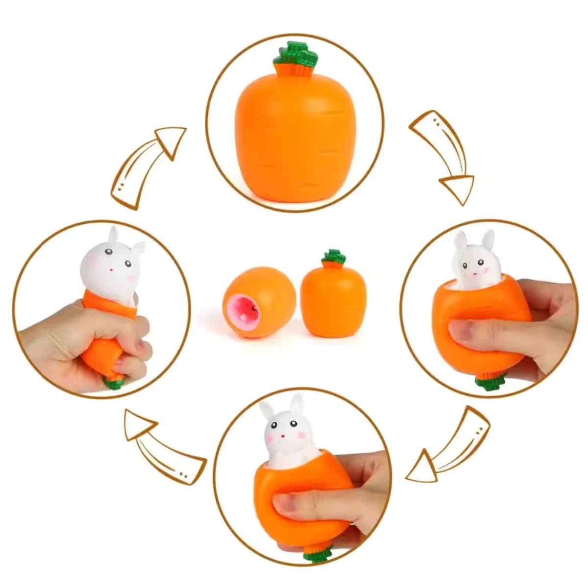 Brinquedo de Apertar Cenoura C - Baby Products Unique avaliação e preço