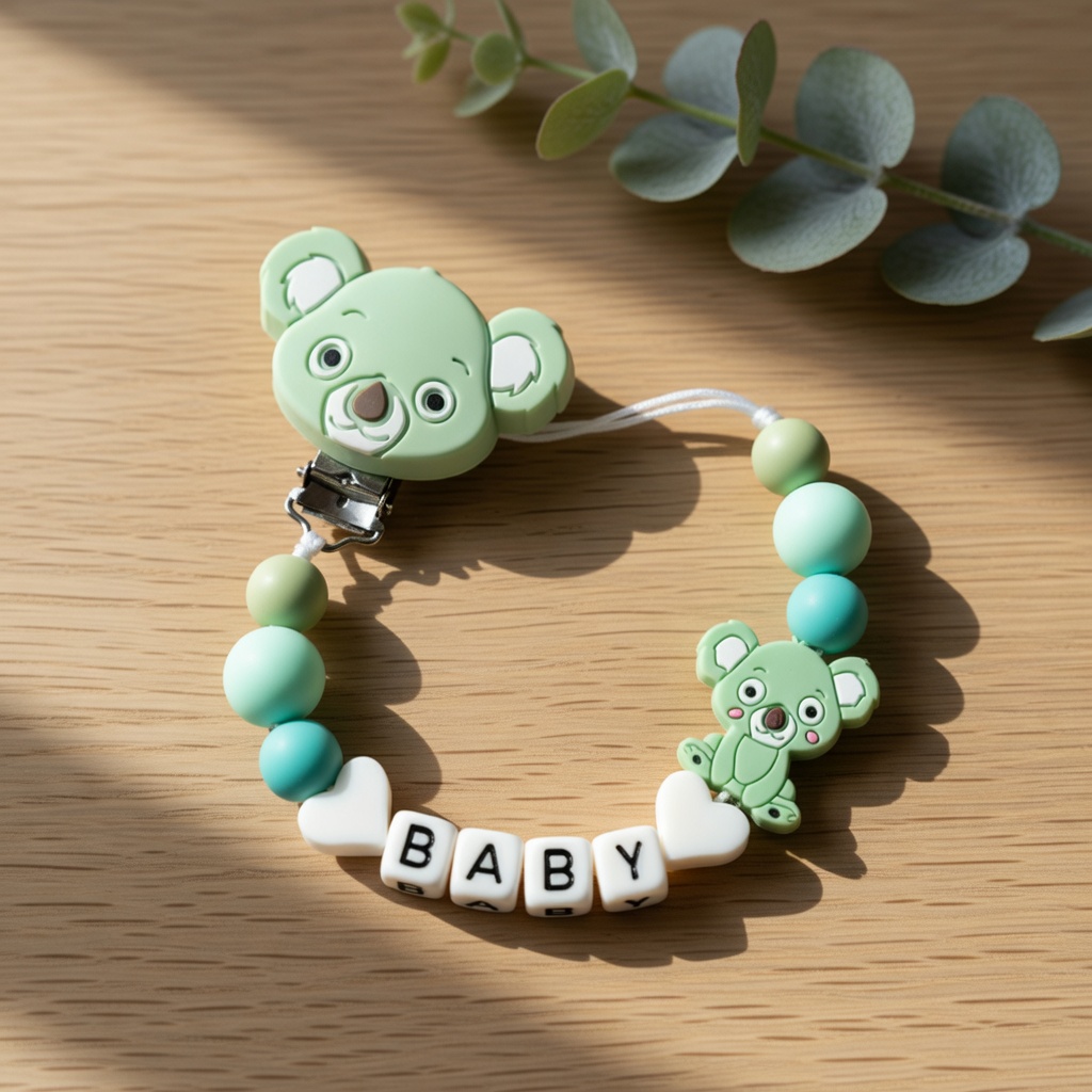Prendedor de Chupeta de Silico - Baby Pacifier Clip avaliação e preço