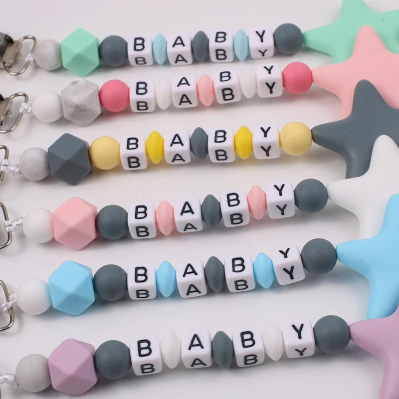 Novo nome personalizado bebê m - Baby Pacifier Clip avaliação e preço