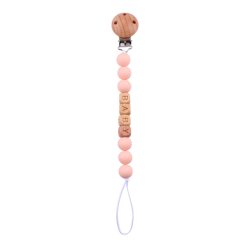 Novo bebê chupeta clipes nome  - Baby Pacifier Clip avaliação e preço